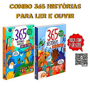 Combo 365 Histórias Para Ler e Ouvir - Contos Bíblicos e Clássicos