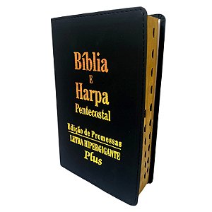 Bíblia Letra Hipergigante Plus Harpa Pentecostal Edição de Promessas Letra Hipergigante Plus