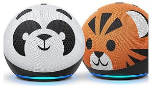 Echo Dot Alexa Edição KIDS Tigor e Panda