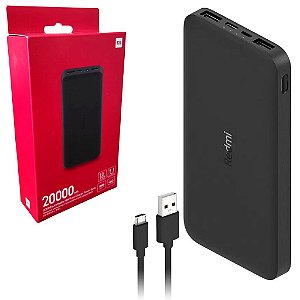 Carregador Portátil Power Bank Xiaomi 20000mah