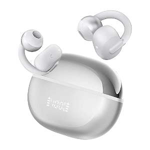 Fones de ouvido sem fio Haylou Airfree Bt5.4 com clipe cor prateado