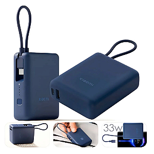 Xiaomi Banco De Potência Externo Xiaomi Pb1033Mi 33W 36,5Wh 10000mah