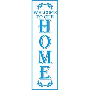 Stencil Litoarte - Country Home - 28x8 - STE-372