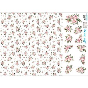 Slim Paper Litoarte - 47,3 x33,8 cm - Estamparia Rosas - SPL-056