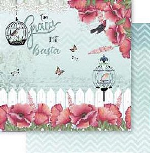 Papel Scrapbook Litoarte->SD->Papel Scrapbook Litoarte 30,5x30,5 - SD1093