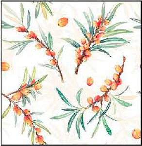 Guardanapo - Sea Buckthorn - 33x33cm - 13317385