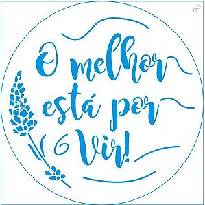 Stencil Litoarte - Frase Motivacional - 14X14 - STA-134