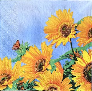 Guardanapo - Sunflowers in the sky - 33x33cm - G2-002