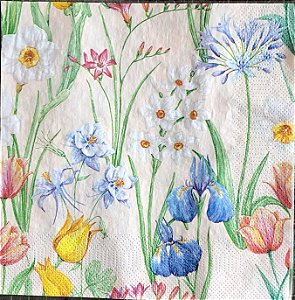 Guardanapo - Spring Flowers Meadow - 33x33cm - G2-038