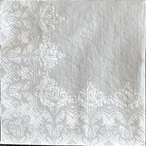 Guardanapo - Ornament Border Gray - 33x33cm - G3-021