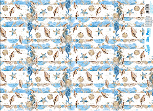 Slim Paper Decoupage – Coleção Fundo do Mar - SPL-071