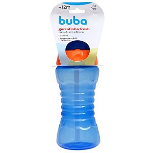 Garrafinha Fresh Copo Com Canudo De Silicone 300ml Buba Marinho