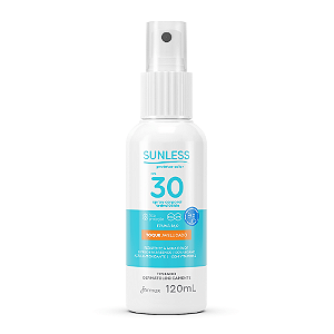 Protetor Solar Spray FPS 30 Sunless Toque Aveludado 120ml