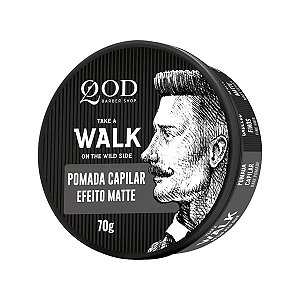 Pomada Capilar Walk Efeito Matte QOD Barber Shop 70g