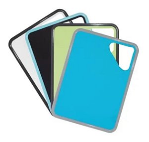 Tabua De Corte Colorida Plastico Carne Peixe Legumes Naxos