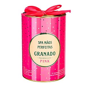 Kit Spa Relaxante Mãos Perfeitas Pink Granado Lata Presente