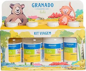 Kit Viagem Bebê Granado Tradicional 4 Produtos Higiene