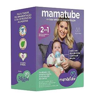Copo Amigo da Amamentação Treinamento Roxo Mamatube