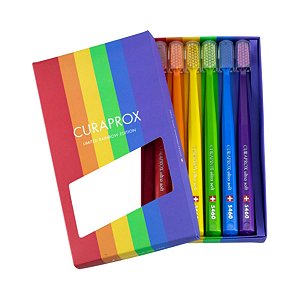 Kit Curaprox Rainbow Edition com 6 Escovas 5460 Ultra Soft