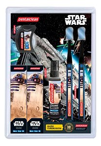 Kit Comemorativo Higiene Bucal Star Wars R2D2 Dentalclean