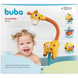 Brinquedo De Banho Bebê Chuveirinho Banheira Girafa Buba