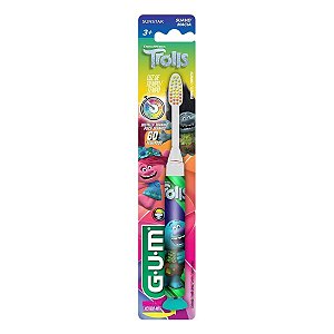 Escova Dental Infantil Trolls Led Pisca 60 Segundos Gum