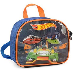 Lancheira Térmica Hot Wheels Mão Costas Azul Luxcel