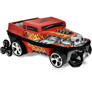 Mochila de Carrinho Hotwheels Boné Shaker Vermelho Maxtoy