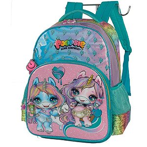 Mochila Escolar Poopsie Grande 3 Bolsos Verde Luxcel