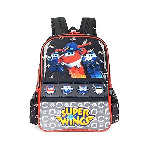 Mochila Super Wings Luxcel Preto