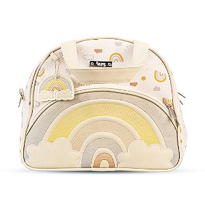 Bolsa de Maternidade Arco Iris Média Hug Bege