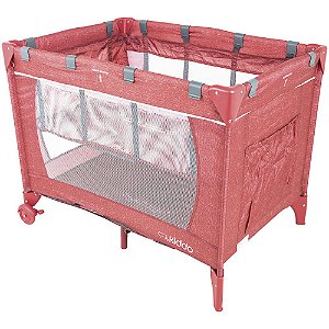 Berço Cercado Relax Kiddo Melange Vermelho