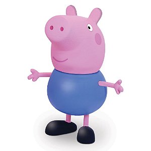 Boneco George Peppa Pig Elka Azul