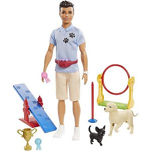 Boneco Mattel Ken Profissões Treinador de Cães