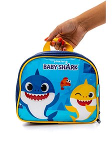 Lancheira Luxcel Baby Shark Azul Marinho