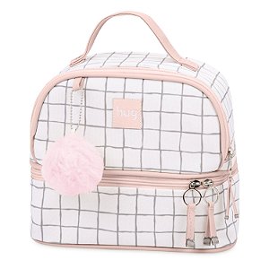 Frasqueira Térmica Hug Grid Rosa