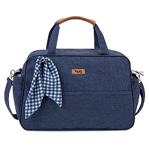 Bolsa de Maternidade Hug Grande Mescla Azul Marinho
