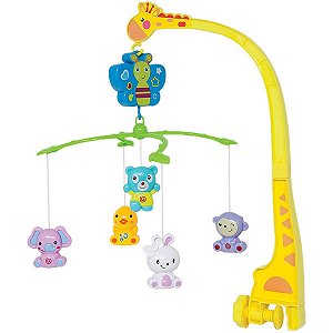 Mobile Buba Musical Animais Amarelo