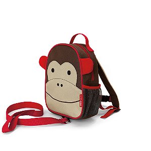 Mini Mochila Com Guia Skip Hop Zoo Macaco