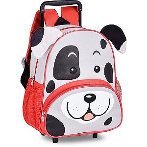 Mochila Infantil Clio Style Com Rodinhas Pet Petit Vermelho