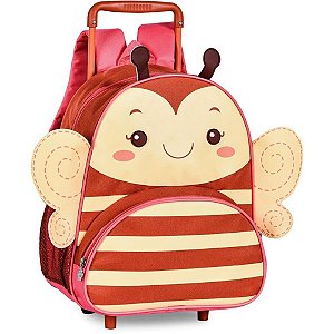 Mochila De Rodinhas Clio Style Pets Petit Abelhinha Amarelo
