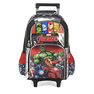 Mochila de Rodinhas Luxcel Avengers Preto