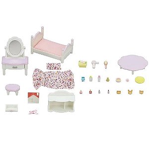 Conjunto Quarto com Penteadeira Sylvanian Families Epoch