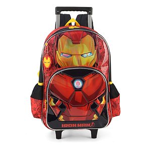 Mochila de Rodinhas Com Alça Luxcel Avengers Iron Man