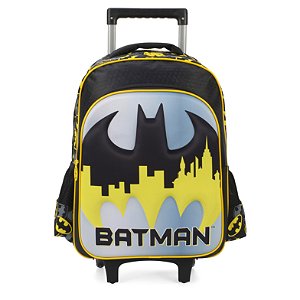Mochila de Rodinhas Sem Alça Luxcel Batman Amarelo