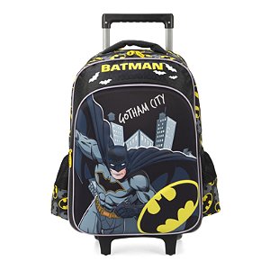 Mochila de Rodinhas Sem Alça Luxcel Batman Preto