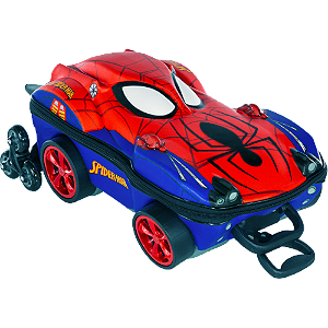 Mochila de Rodinhas 3D Maxtoy Homem Aranha Vermelho