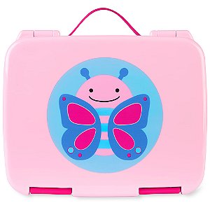 Kit de Alimentação Skip Hop Bento Box Zoo Borboleta Rosa
