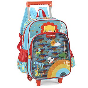 Mochila de Rodinhas Com Alça Luxcel Fisher-Price Verde