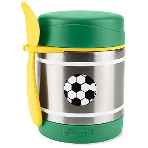 Pote Térmico Com Talher Spark Style Futebol Verde